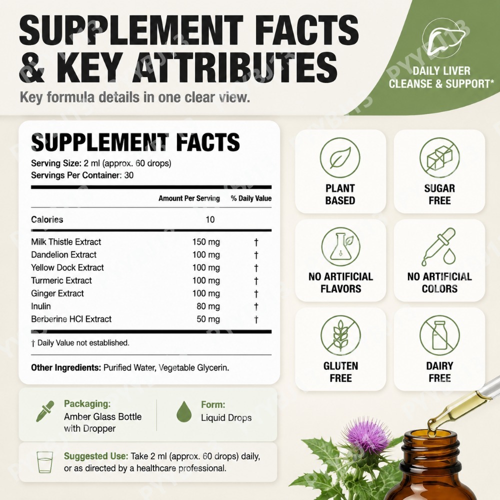 Liver Support Drops with Berbe - Herbal Wellness Formula review and price