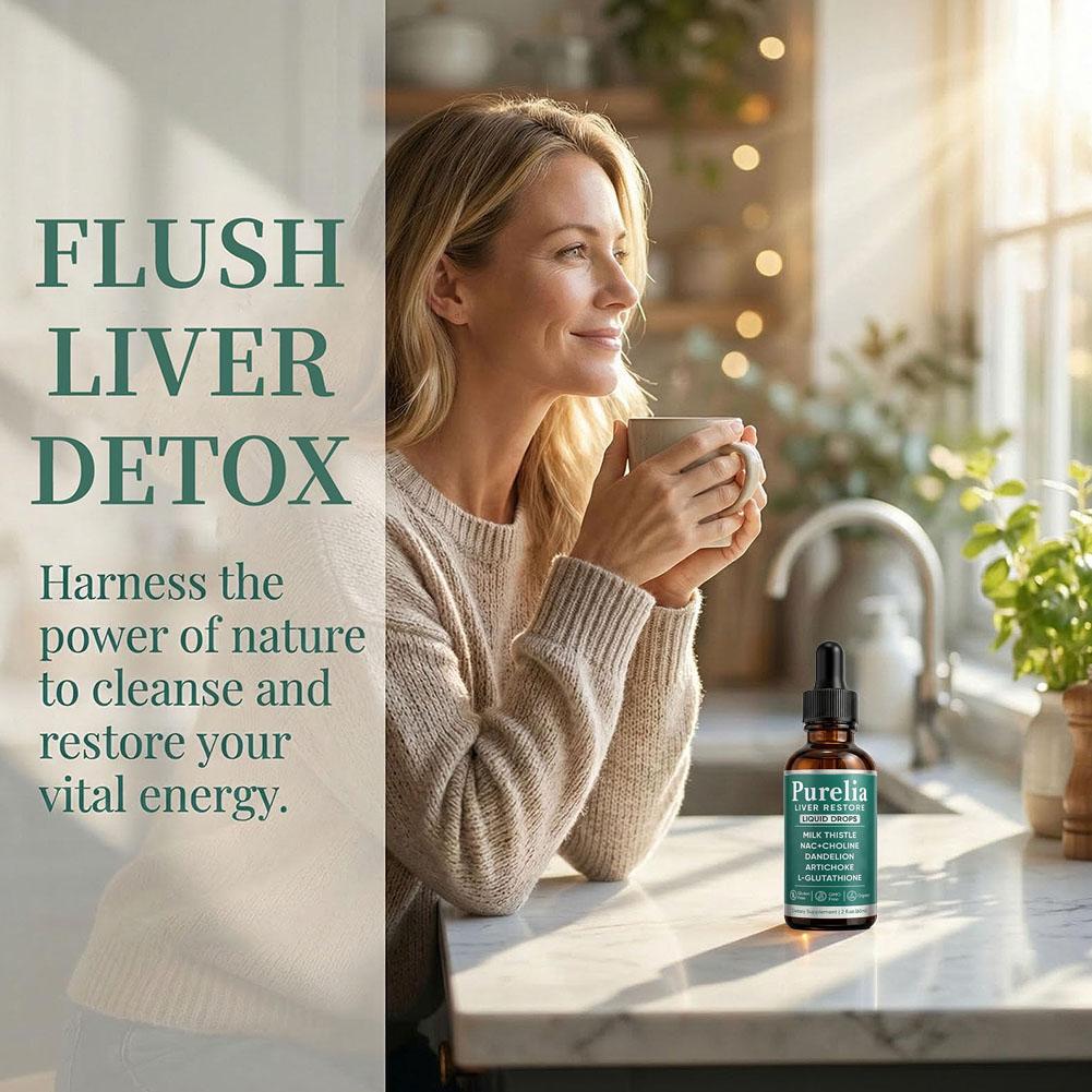 Purelia Liver Restore Liquid D - Herbal Wellness Formula review and price