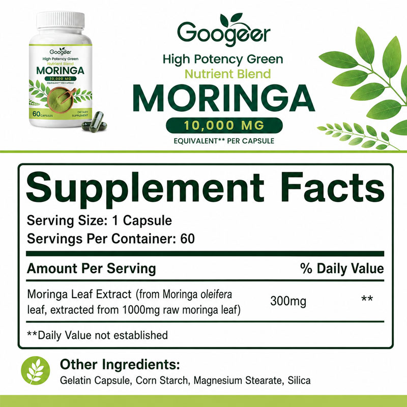 Premium Moringa Supplement wit - Herbal Wellness Formula review and price