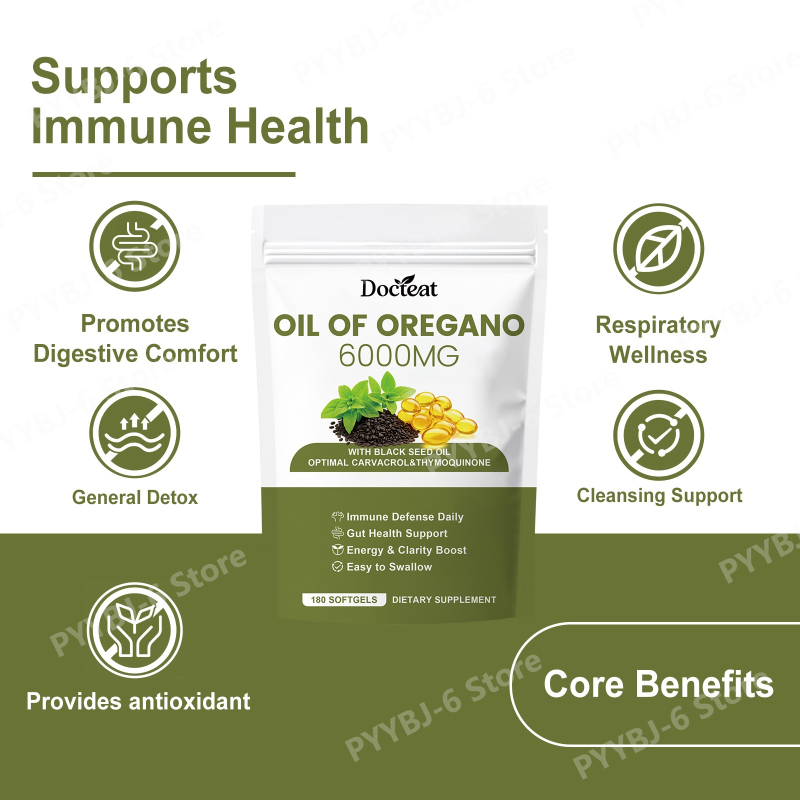 Oregano Oil Softgels with Blac - Herbal Wellness Formula review and price