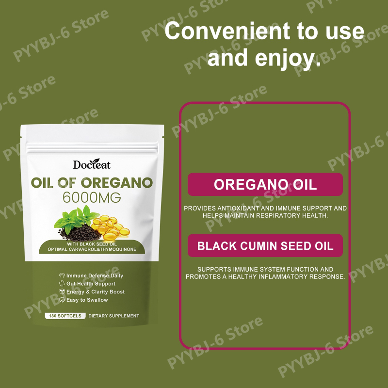 Oregano Oil Softgels with Blac - Herbal Wellness Formula review and price